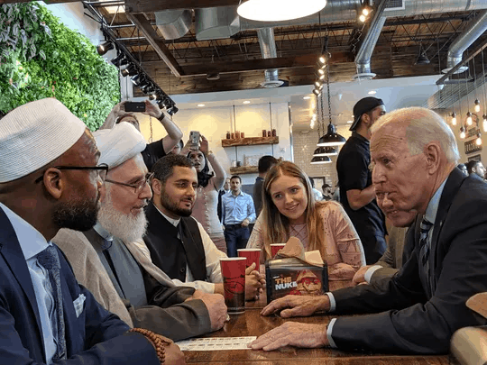 Biden is with muslims trump Hindus